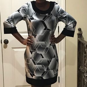 Black and white dress, size Large